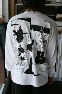 Kiiro Shinkansen LS Shirt White