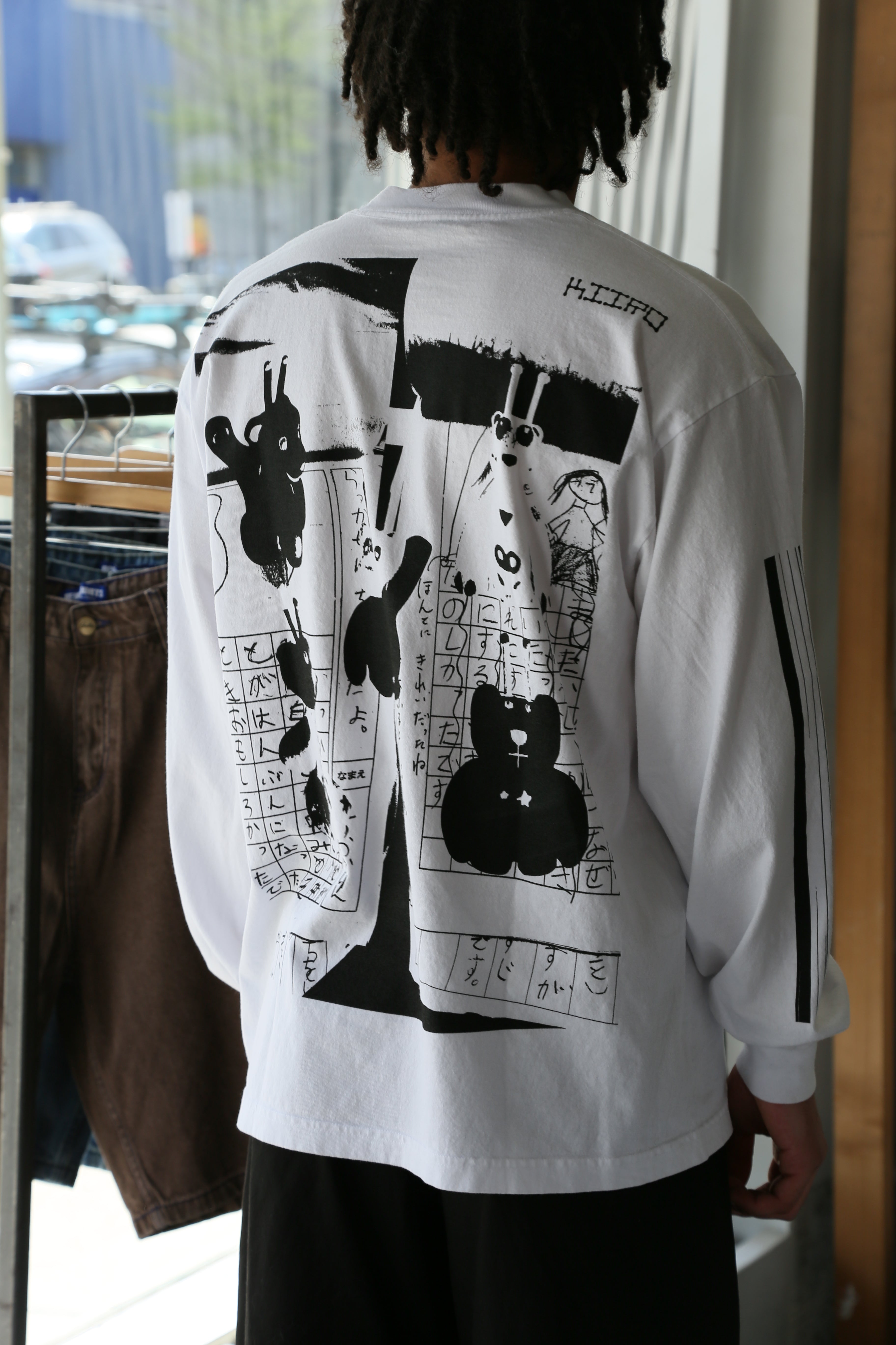 Kiiro Shinkansen LS Shirt White
