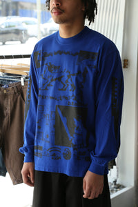 Kiiro Shinkansen LS Shirt Cobalt Blue
