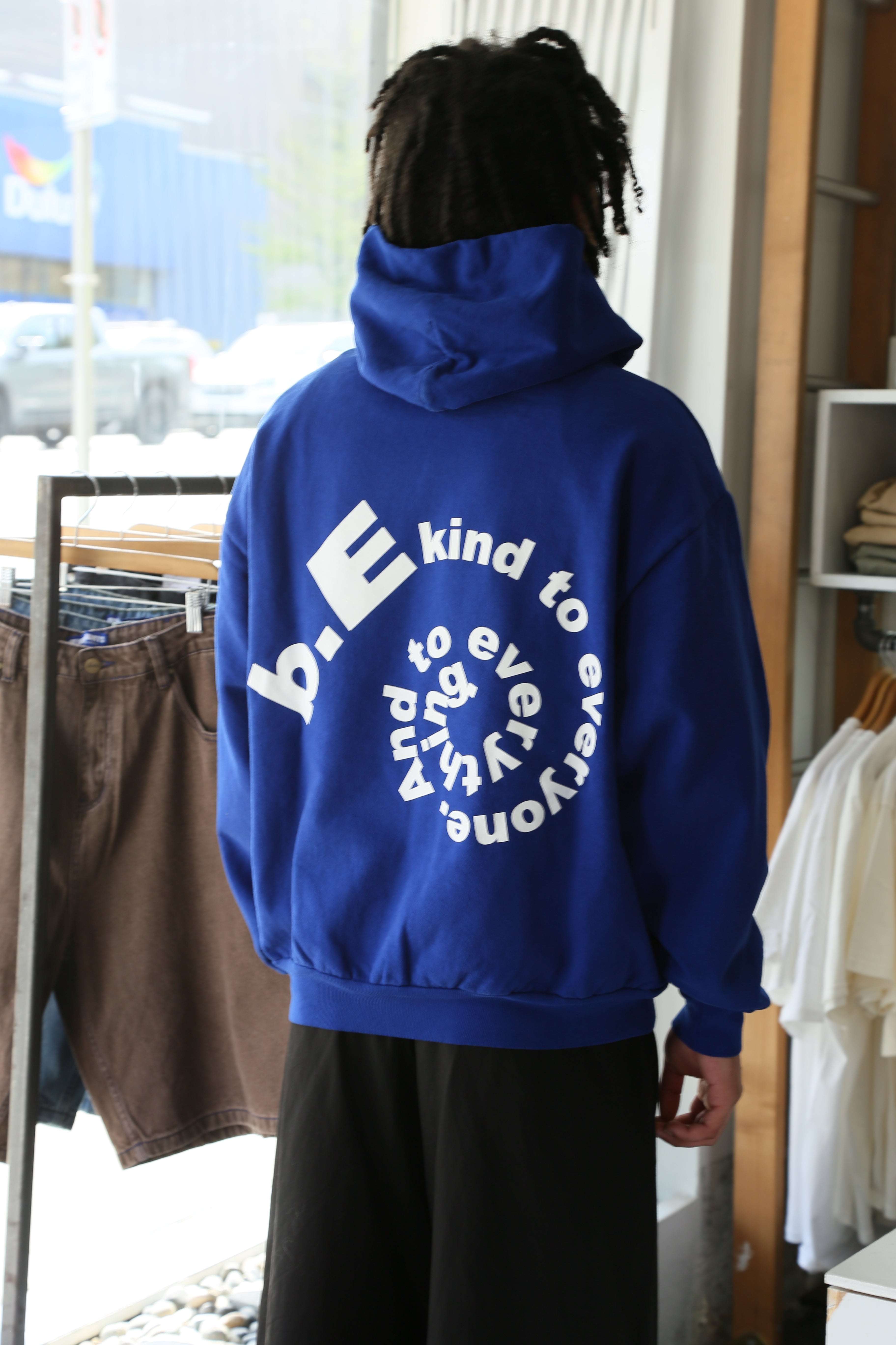 Low Logo Hoodie Cobalt Blue