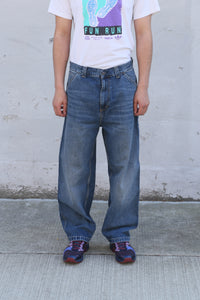 OG Single Knee Pant Blue Dark Used Wash