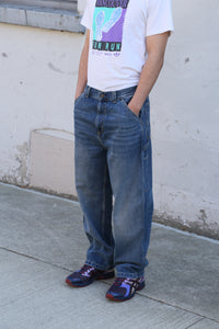 OG Single Knee Pant Blue Dark Used Wash