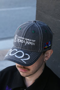 Korea Japan 2002 6-Panel Hat Washed Black