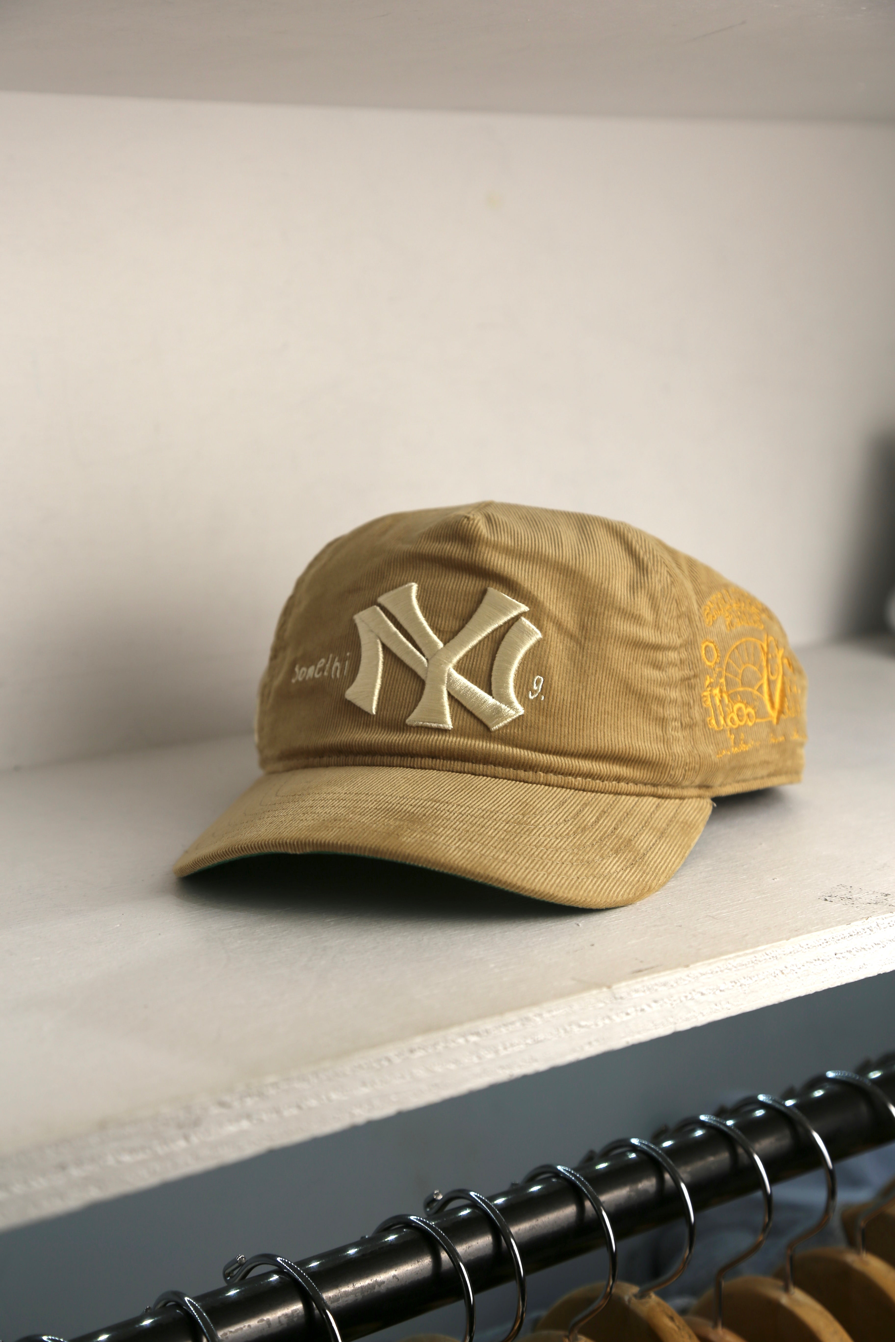 Something Big Apple Cap Khaki Corduroy