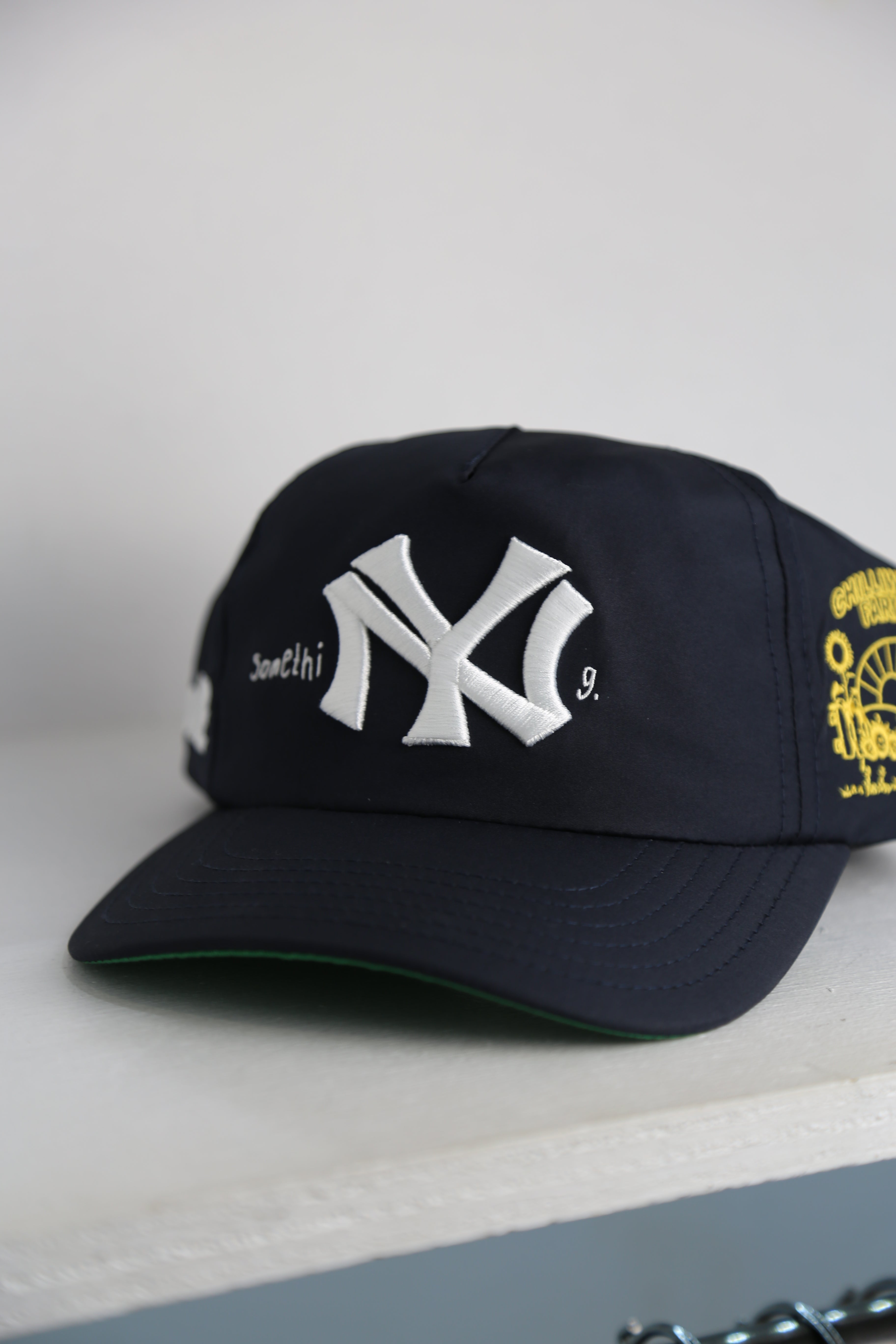 Something Big Apple Cap Navy Nylon