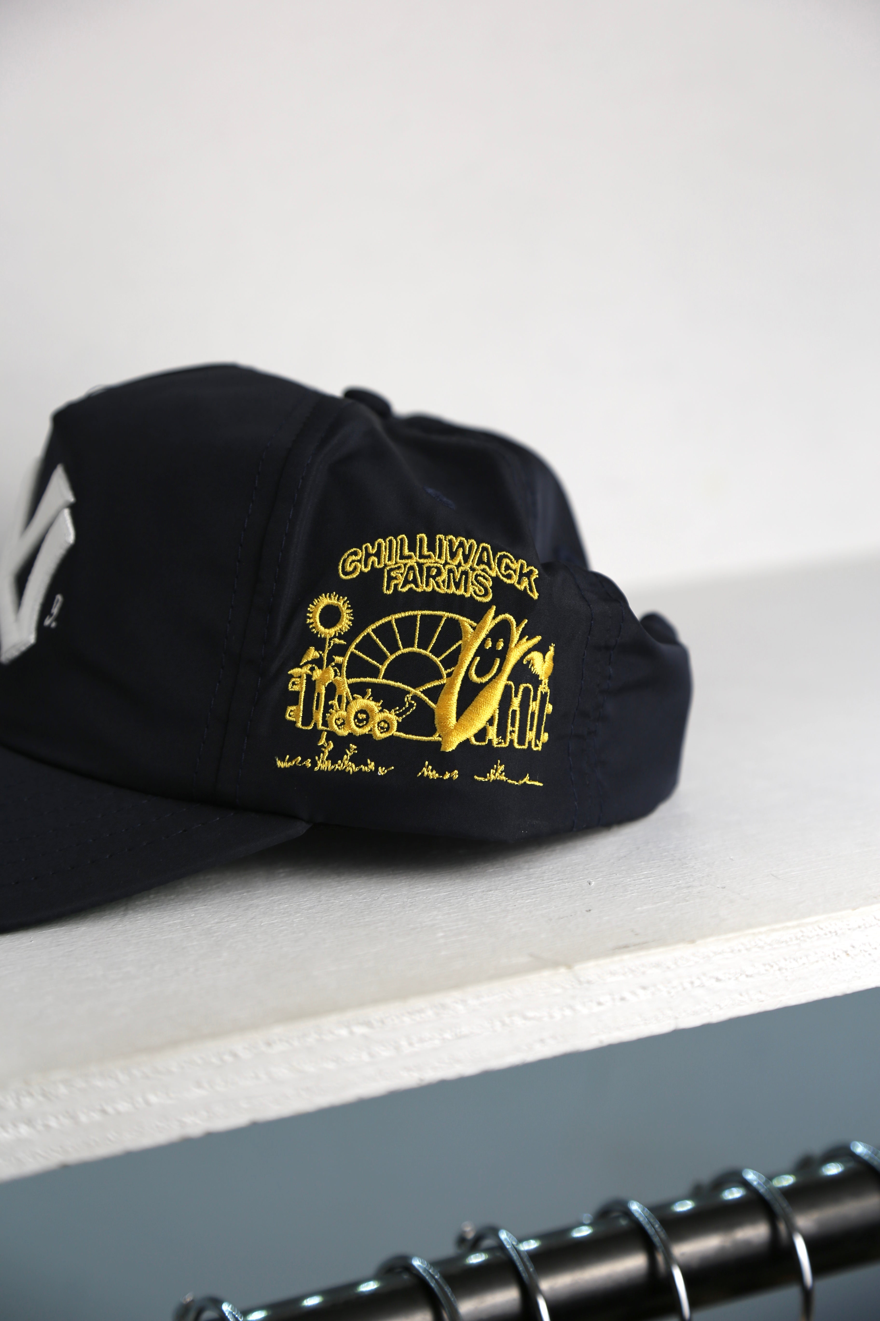 Something Big Apple Cap Navy Nylon