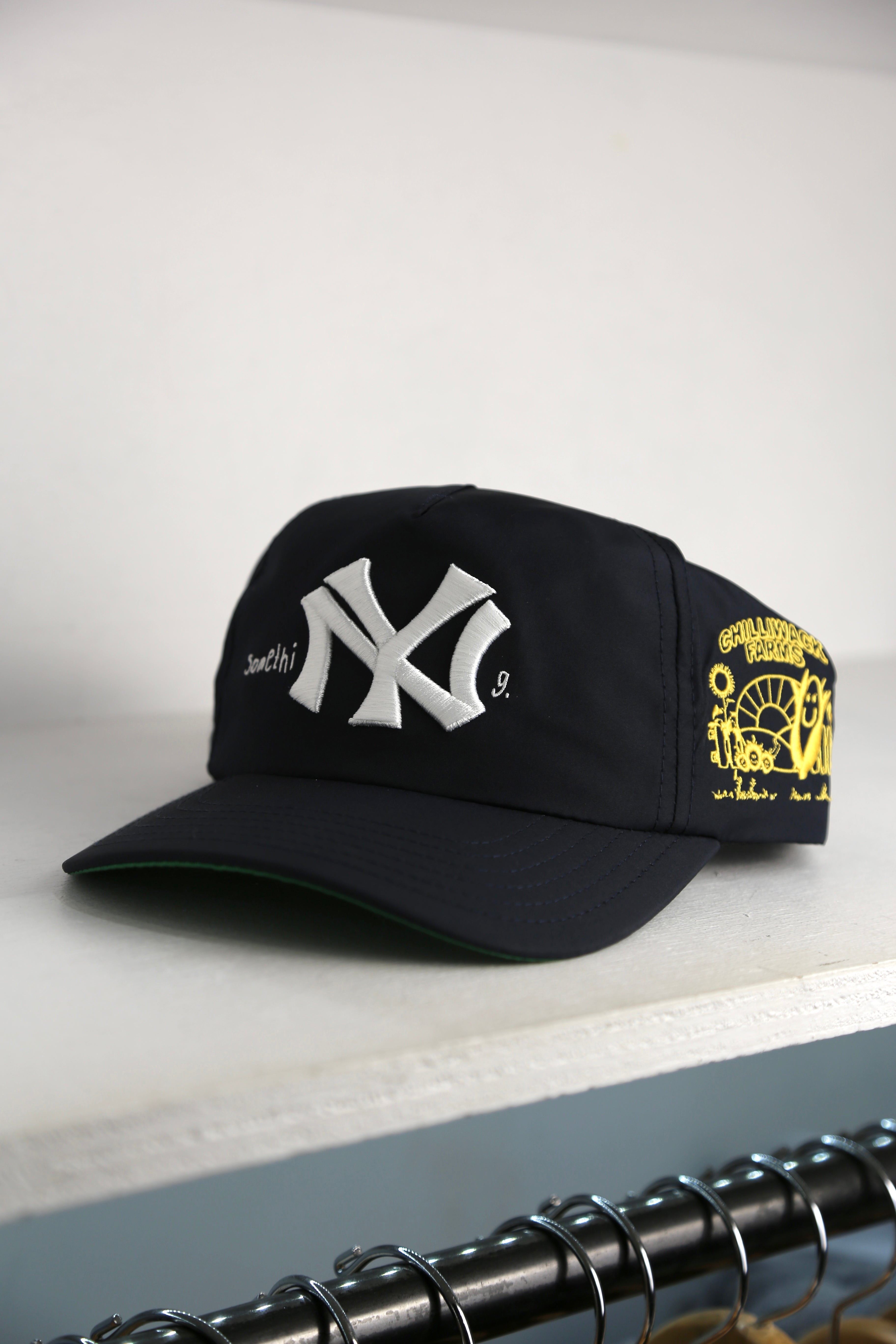 Something Big Apple Cap Navy Nylon