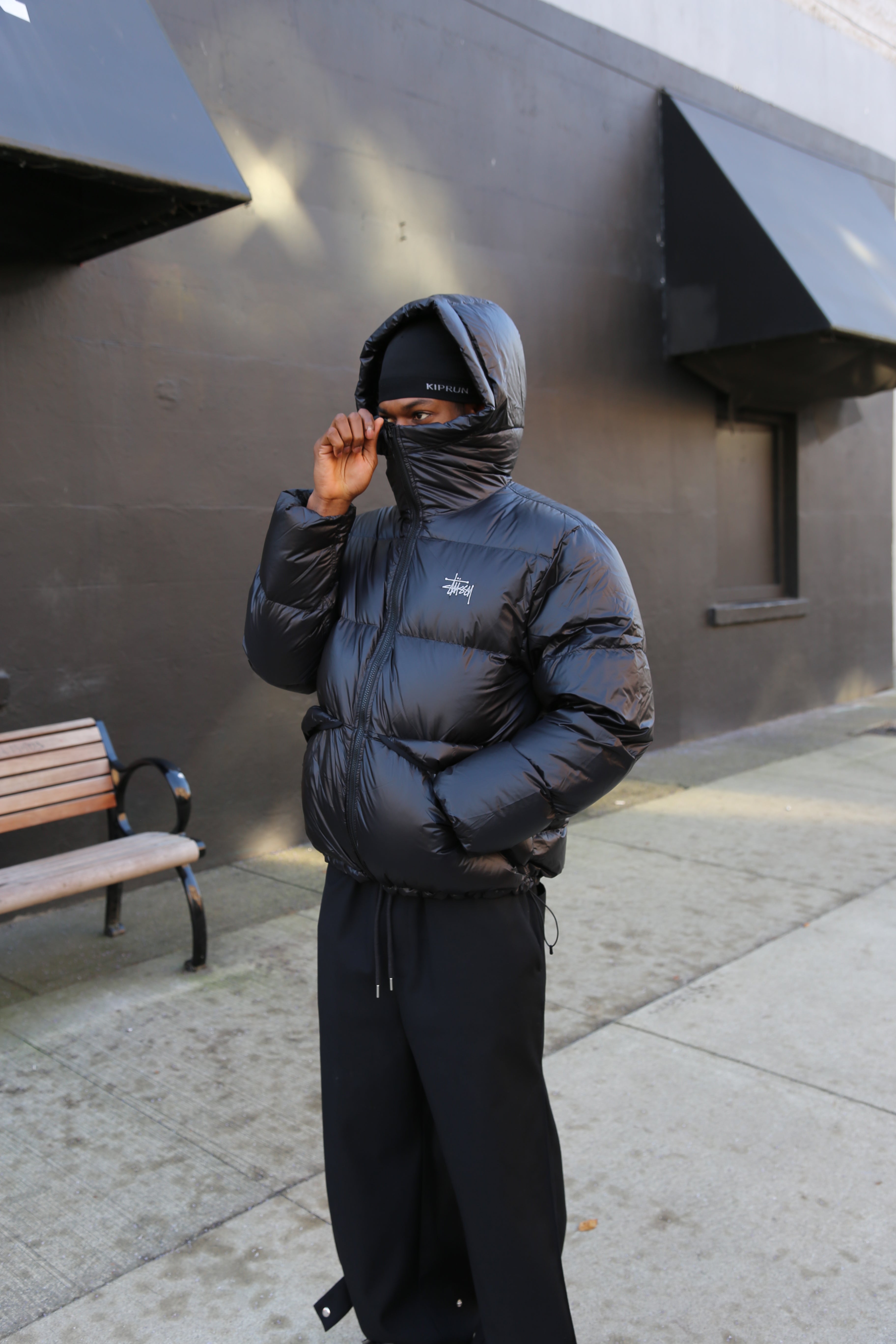 Micro Ripstop Down Parka Jet Black