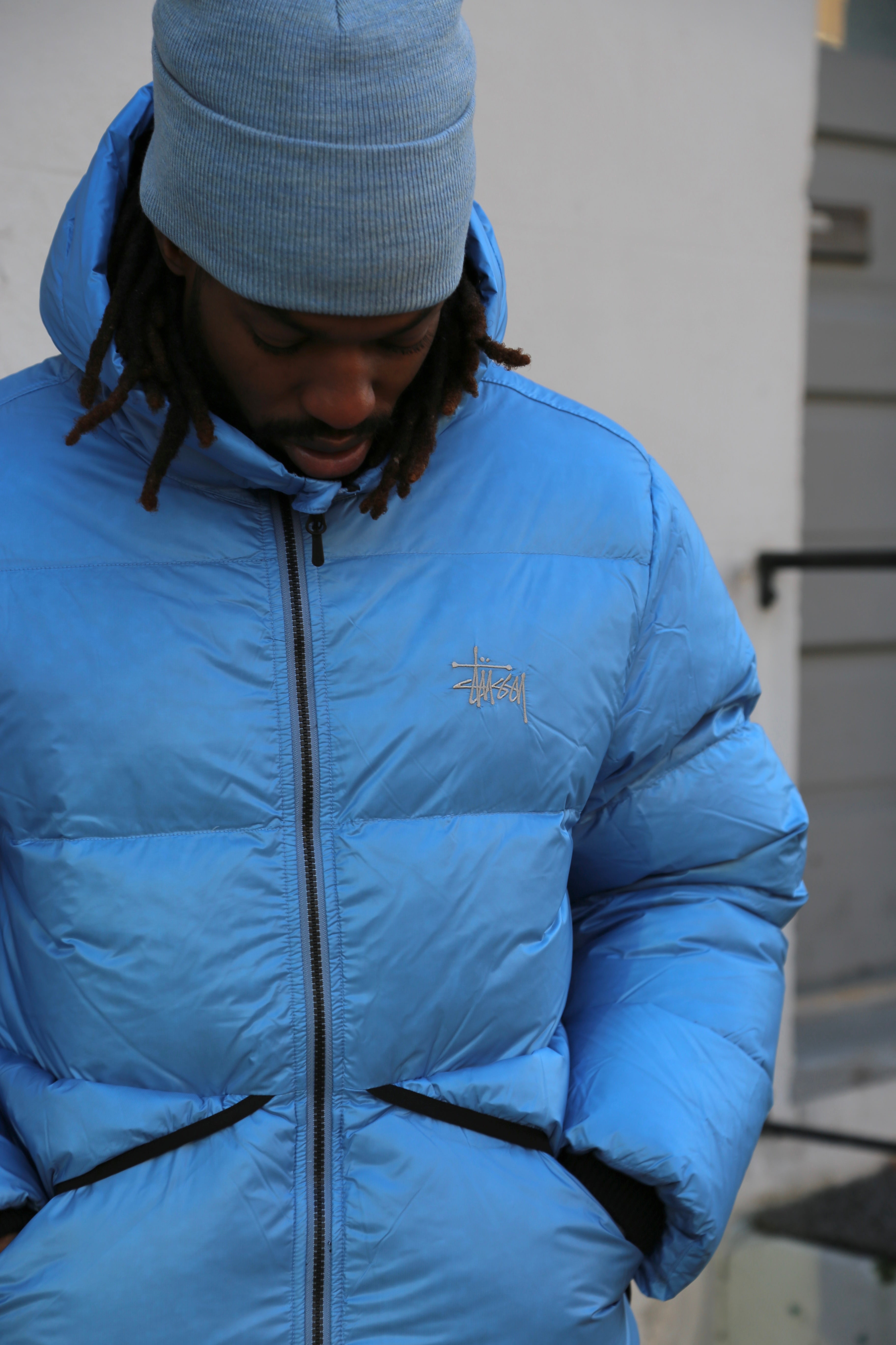 Micro Ripstop Down Parka Sky Blue