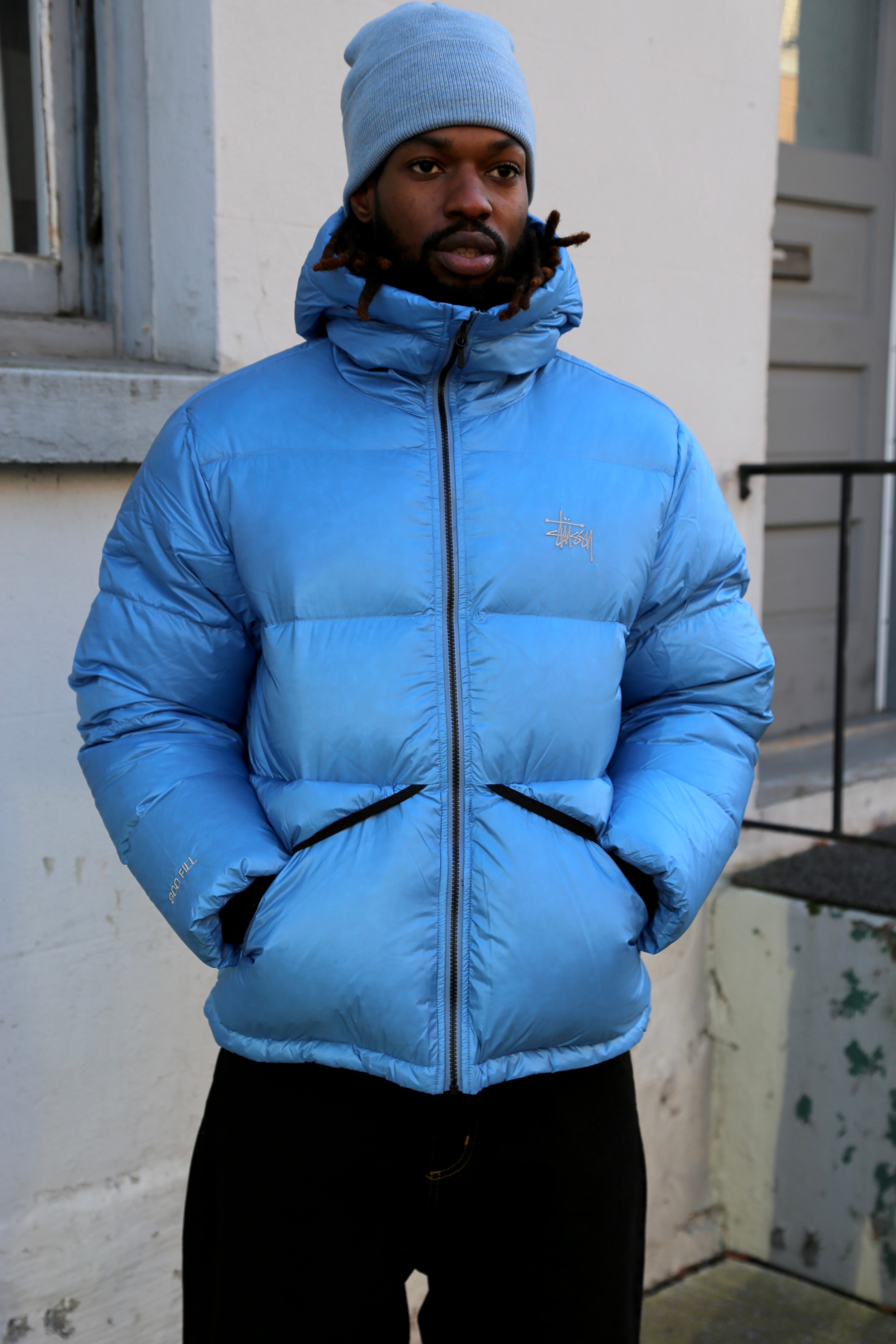 Micro Ripstop Down Parka Sky Blue