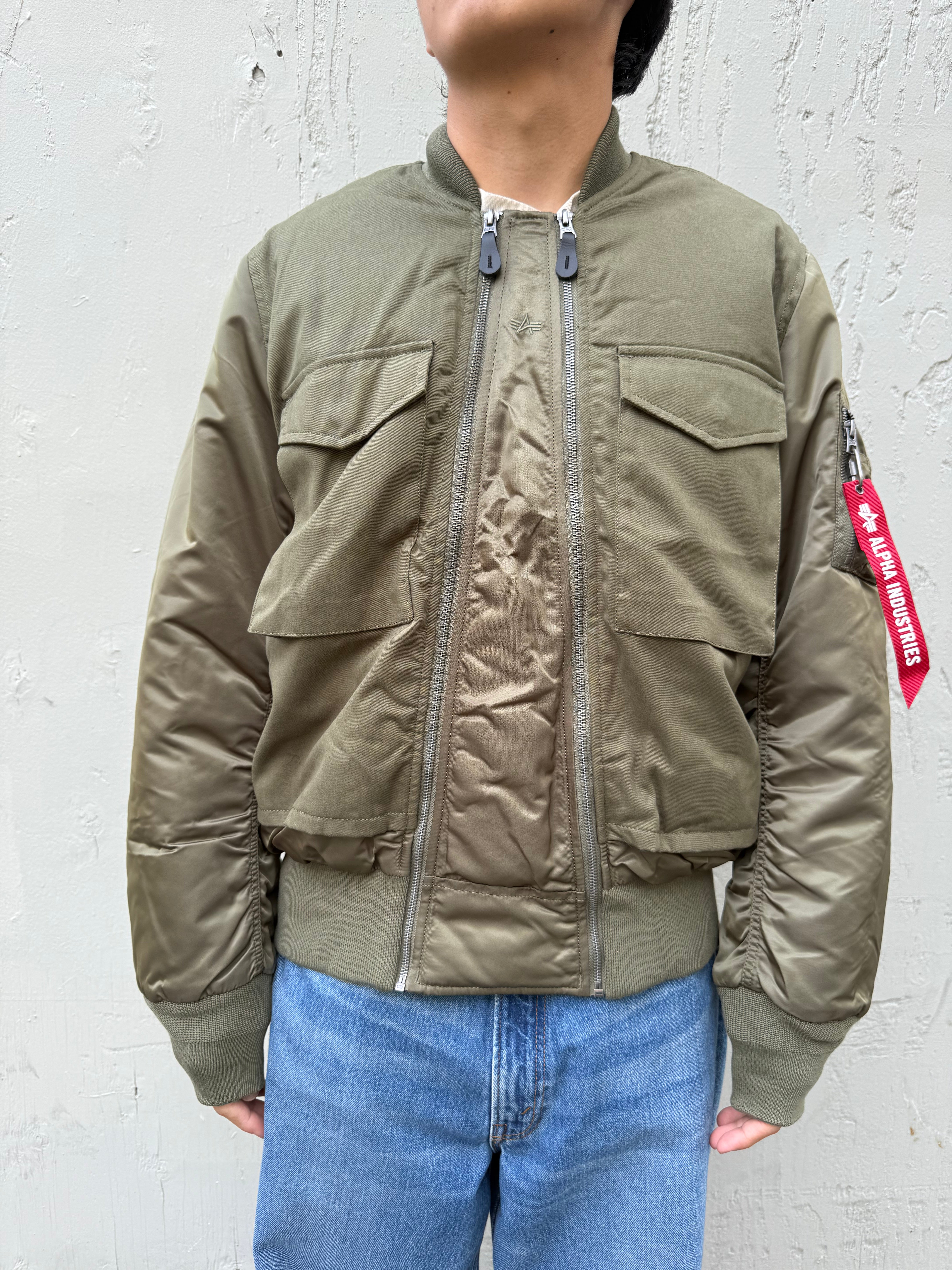 MA-1 Mixed Cotton Flight Jacket Green