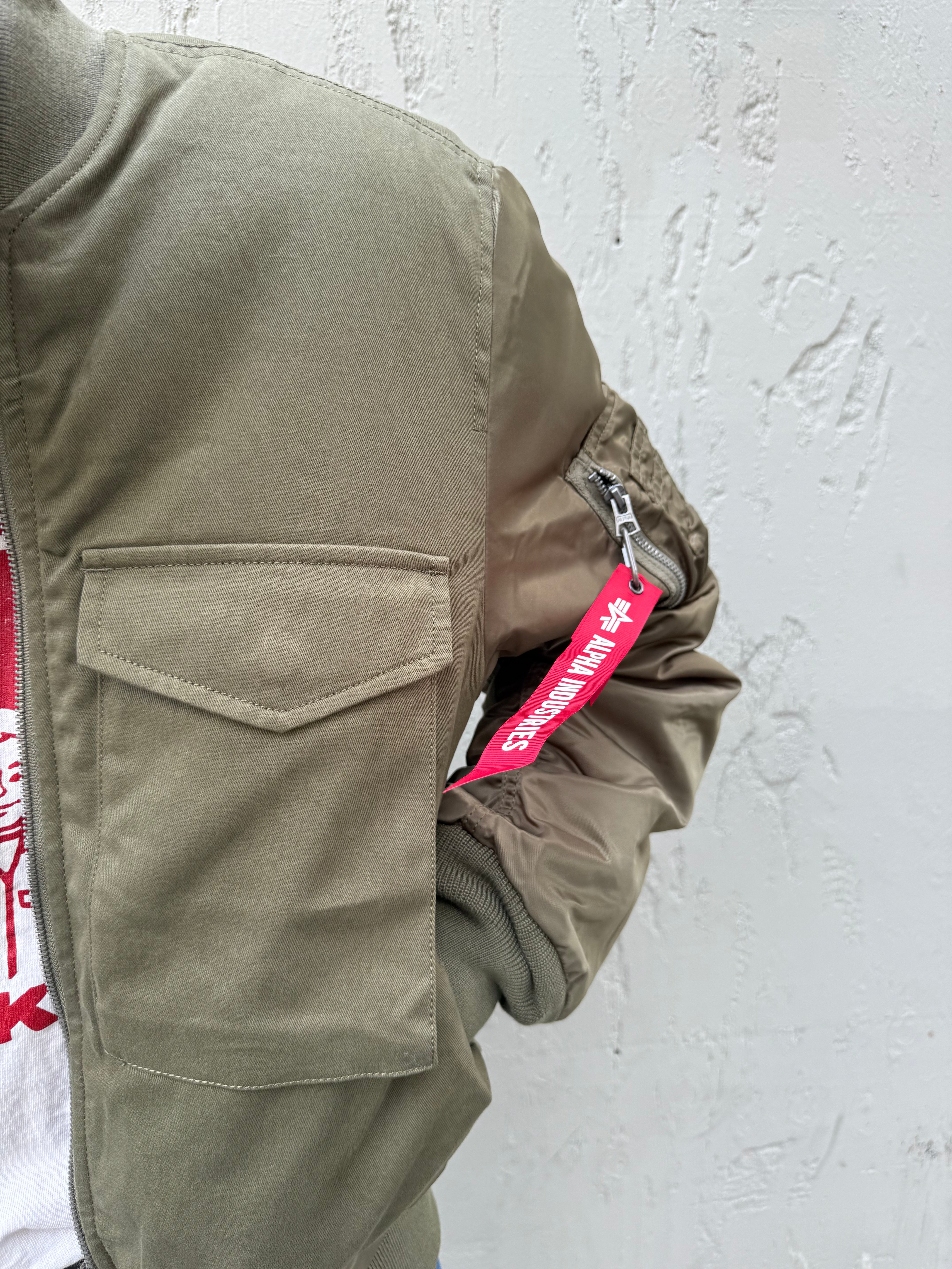 MA-1 Mixed Cotton Flight Jacket Green