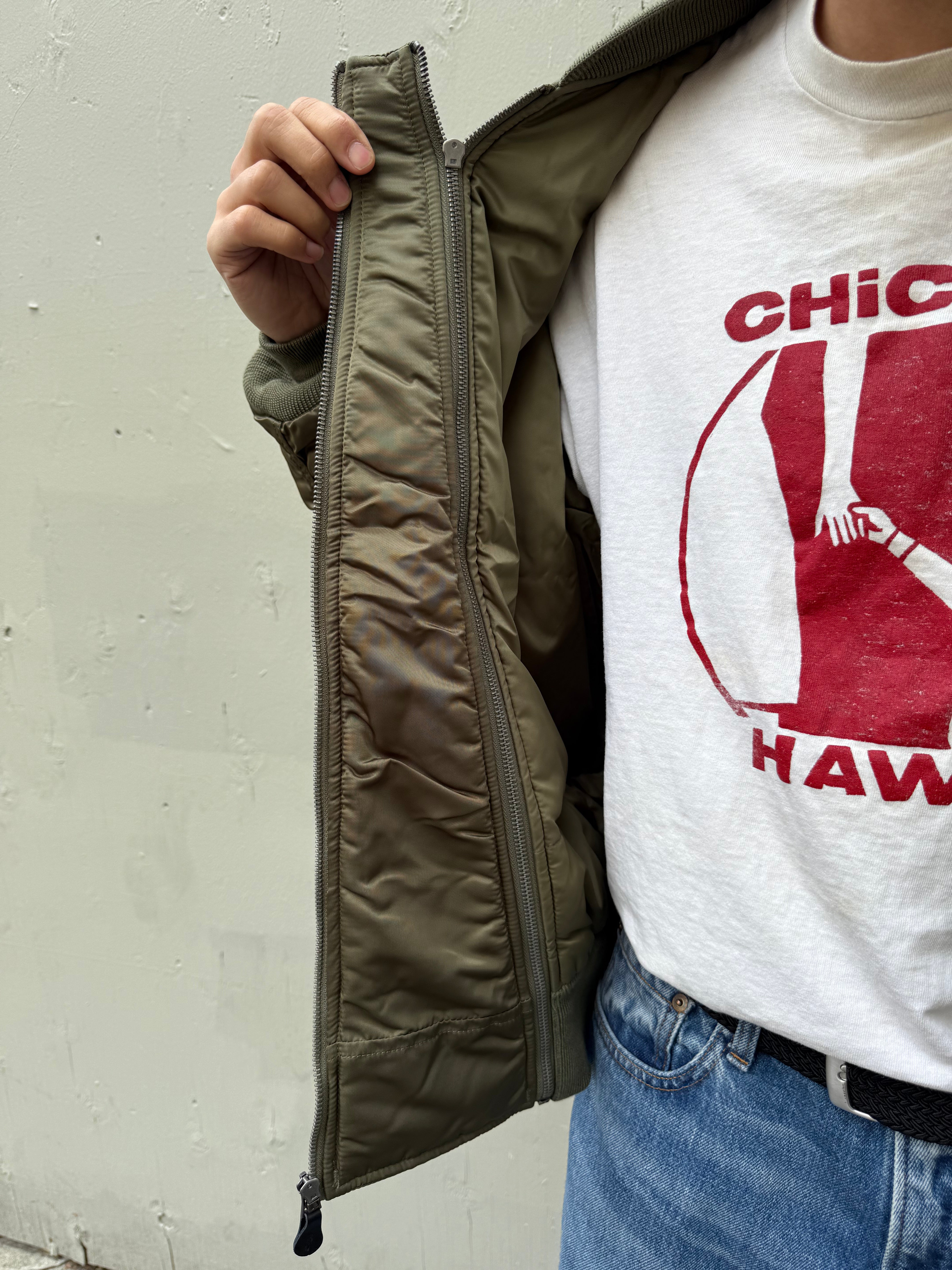 MA-1 Mixed Cotton Flight Jacket Green