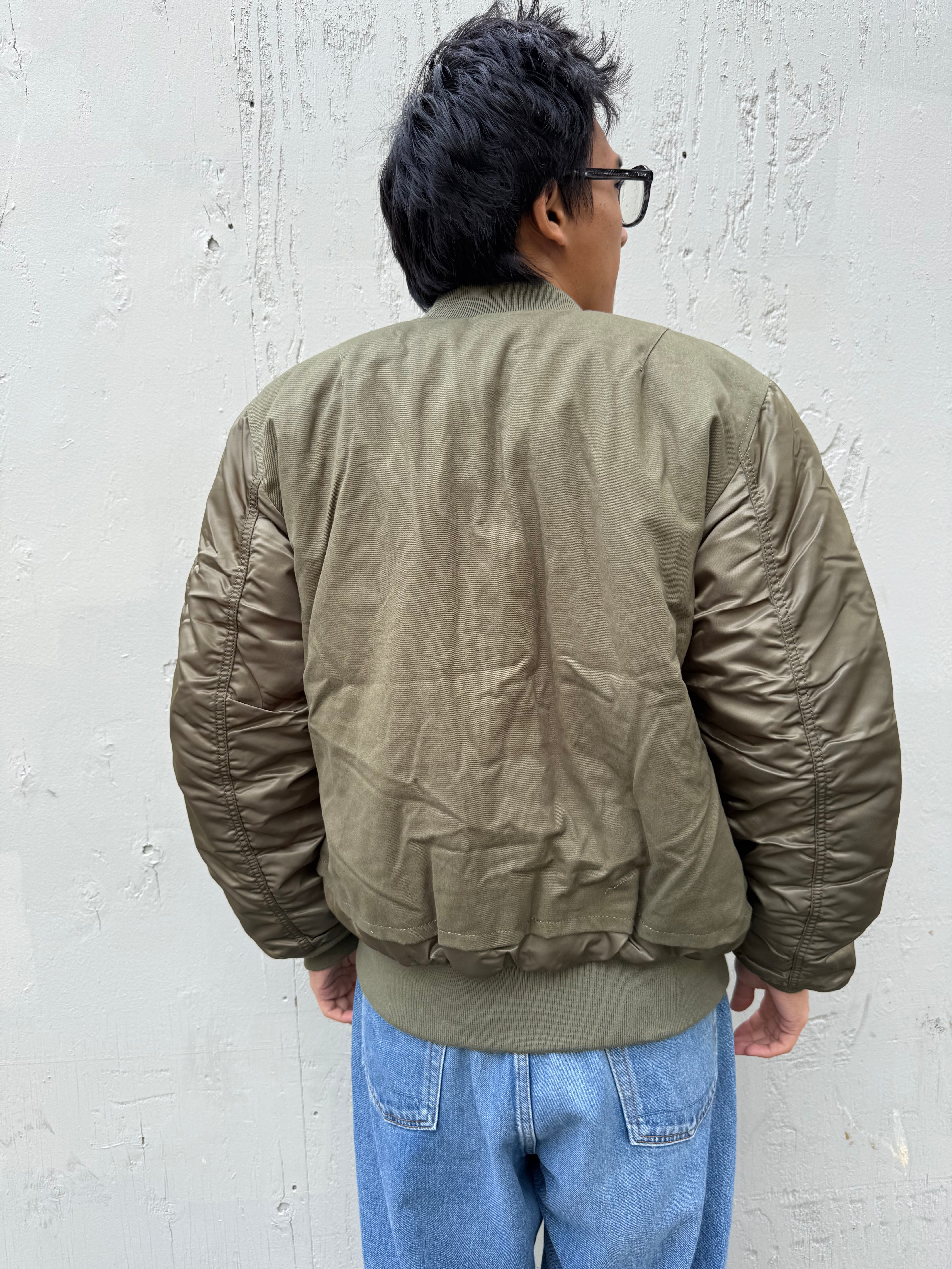 MA-1 Mixed Cotton Flight Jacket Green