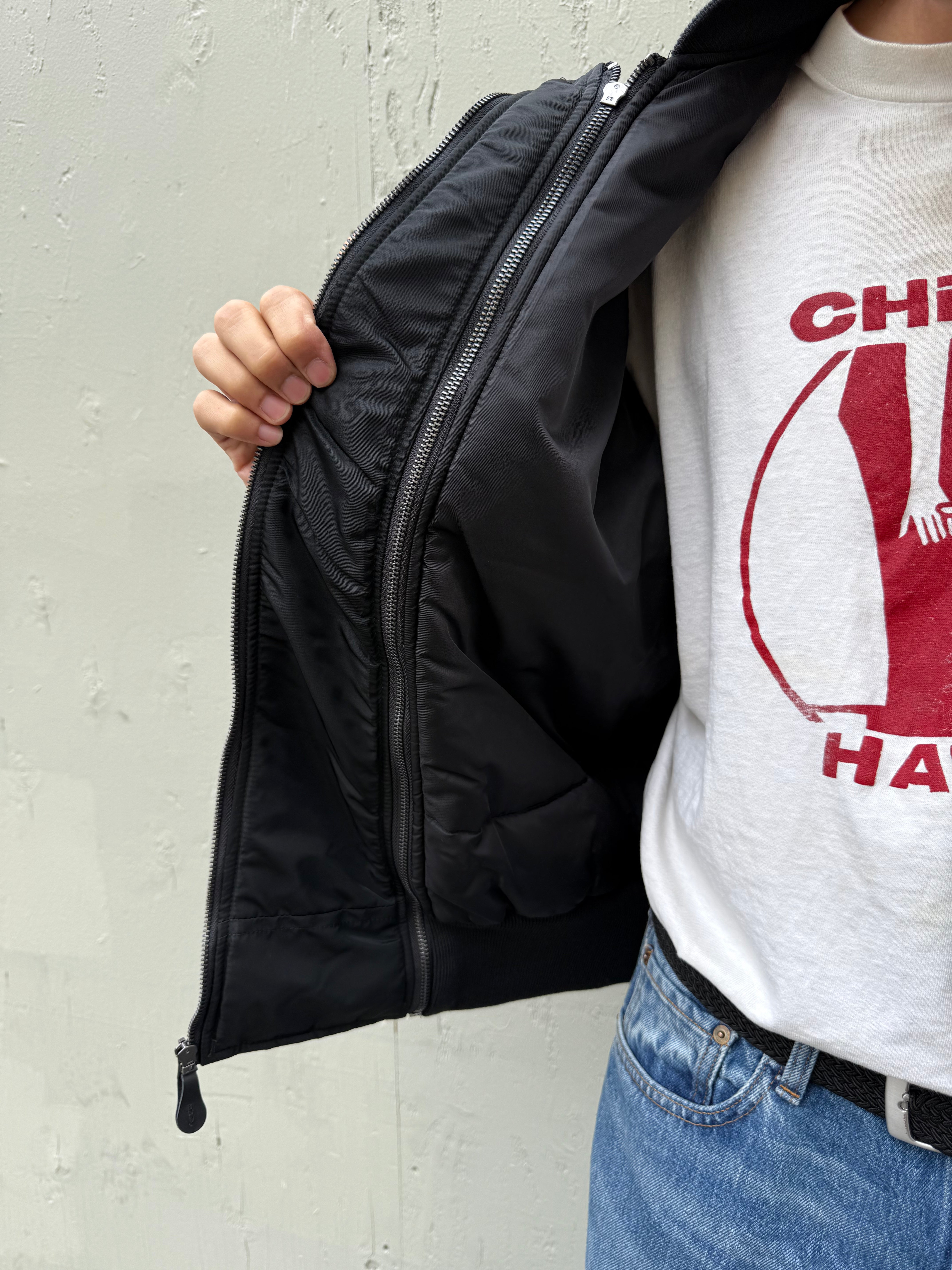 MA-1 Mixed Cotton Flight Jacket Black