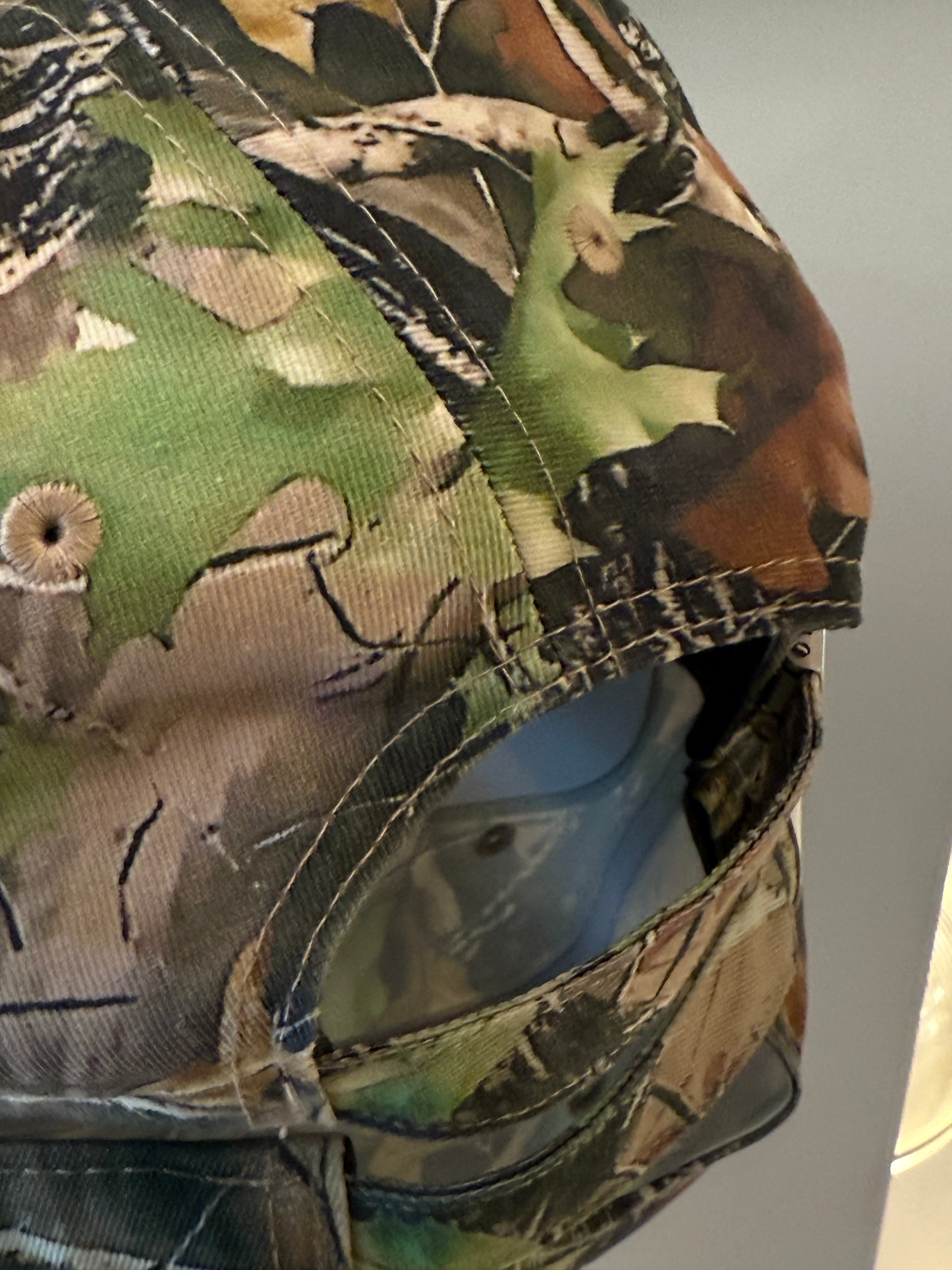 4H Downs 5 Panel Strapback Stick Camo Texas Orange