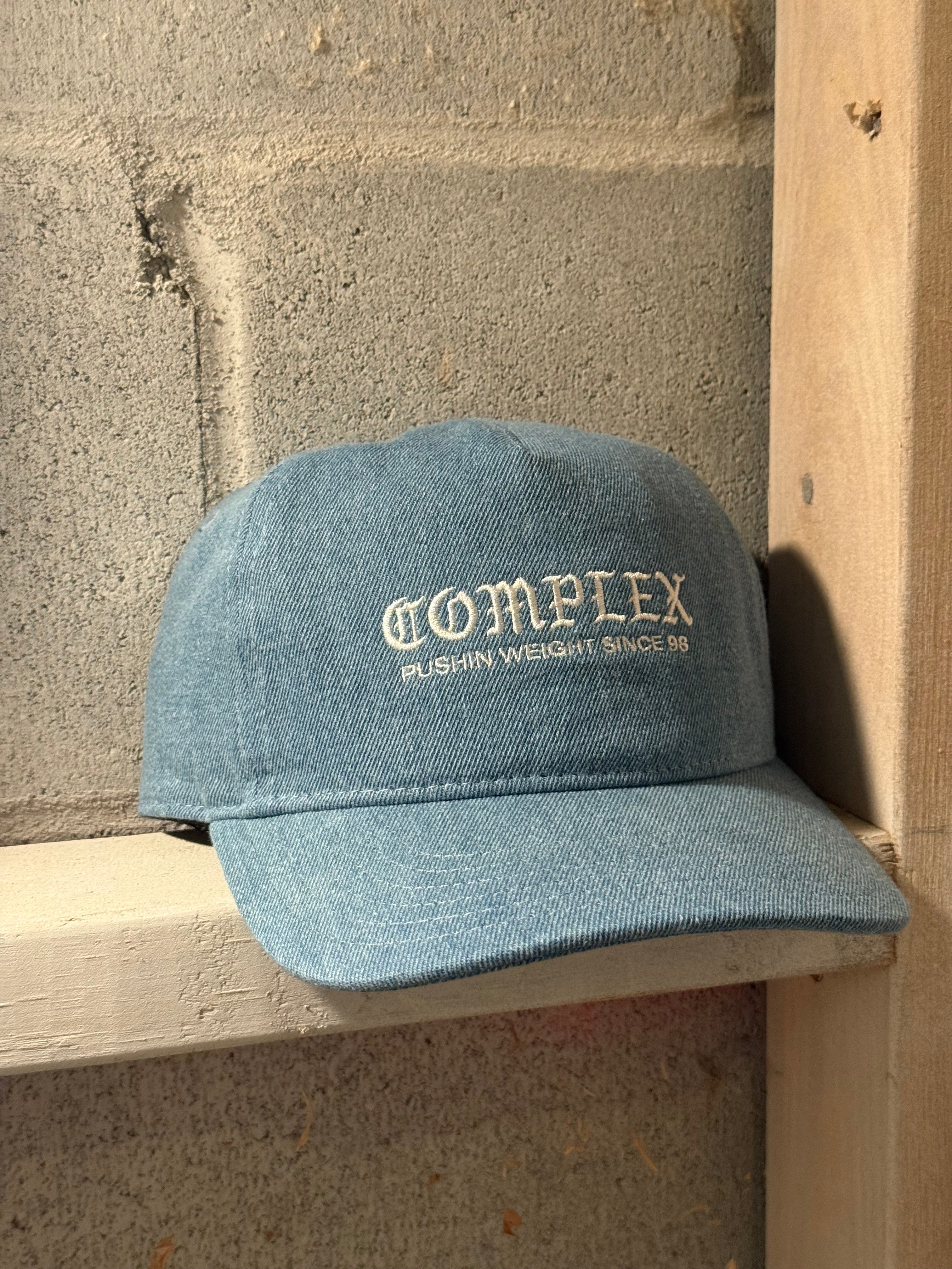 Nemek Five Panel Denim Strapback Medium Denim