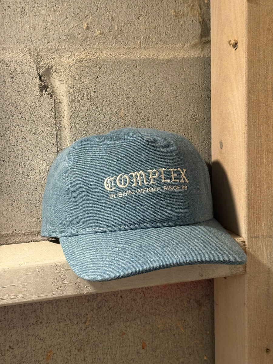 Nemek Five Panel Denim Strapback Medium Denim – Complex Clothing Inc.