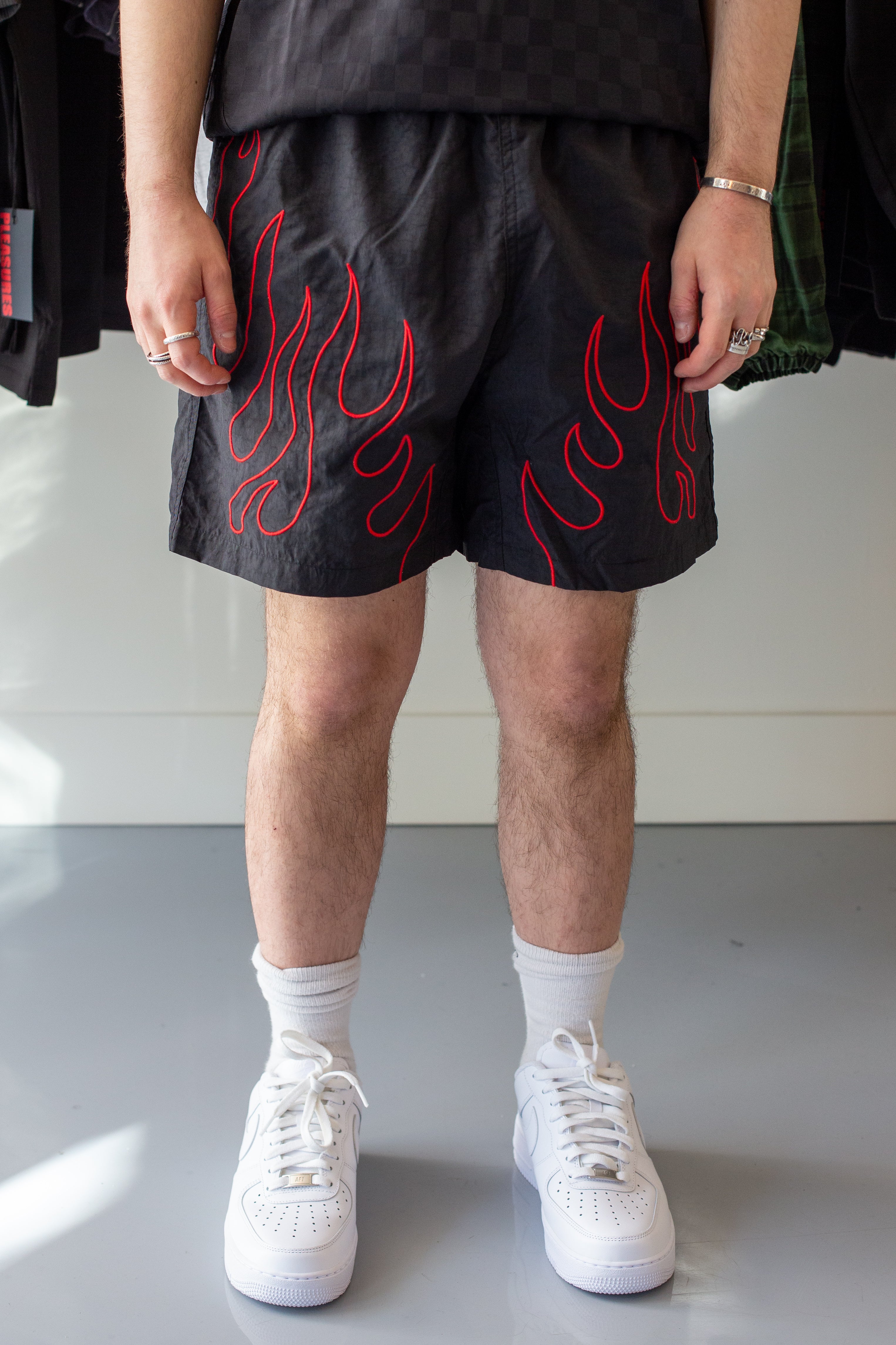 Fiery Running Shorts Black