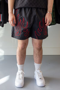 Fiery Running Shorts Black