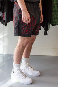 Fiery Running Shorts Black