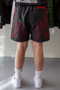 Fiery Running Shorts Black
