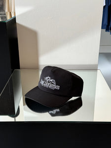 4H Downs 5 Panel Strapback Black Nylon