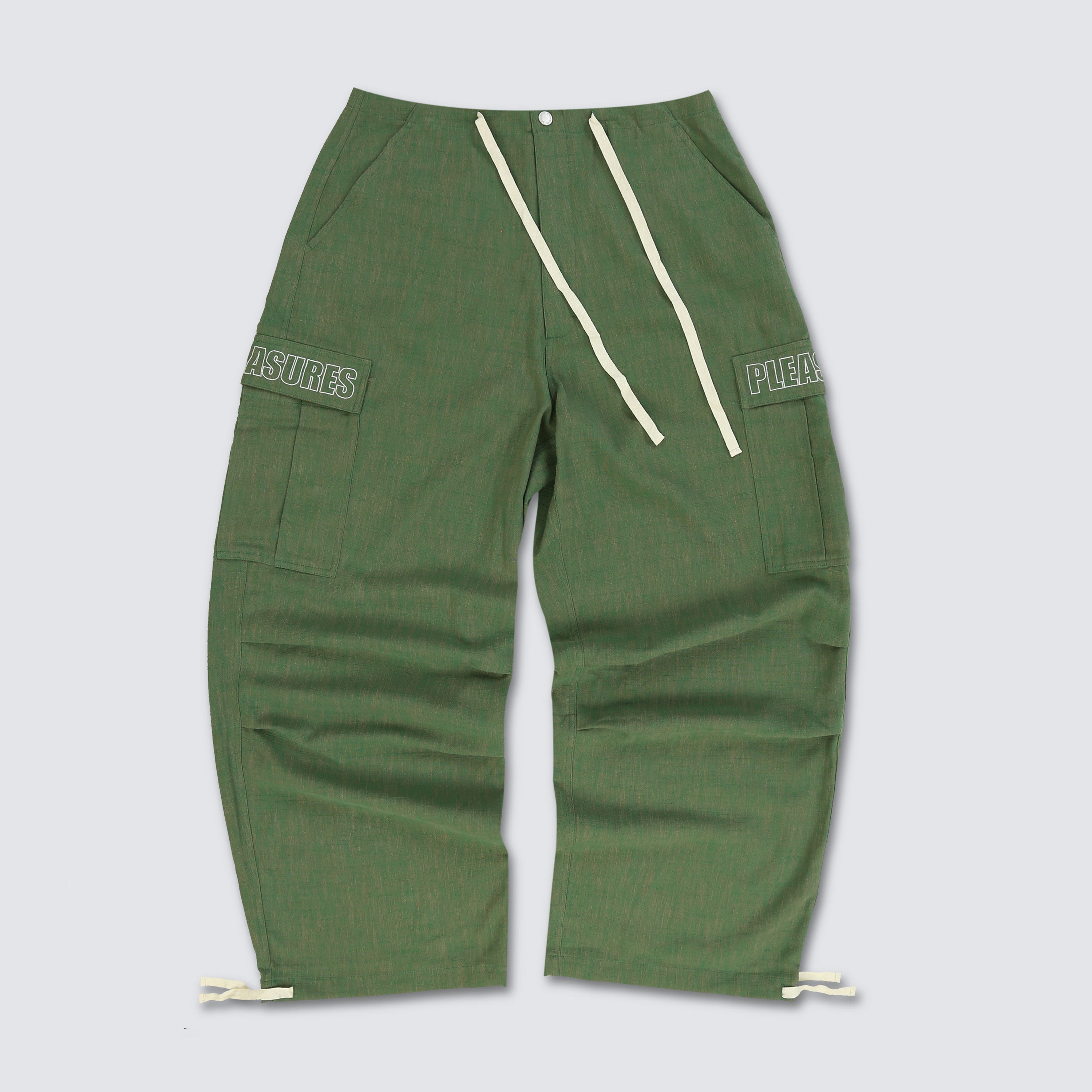 Visitor Wide Fit Cargo Pant Green