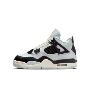 Air Jordan 4 Retro (GS) Pure Platinum/Metallic Gold