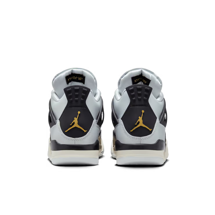 Air Jordan 4 Retro (GS) Pure Platinum/Metallic Gold