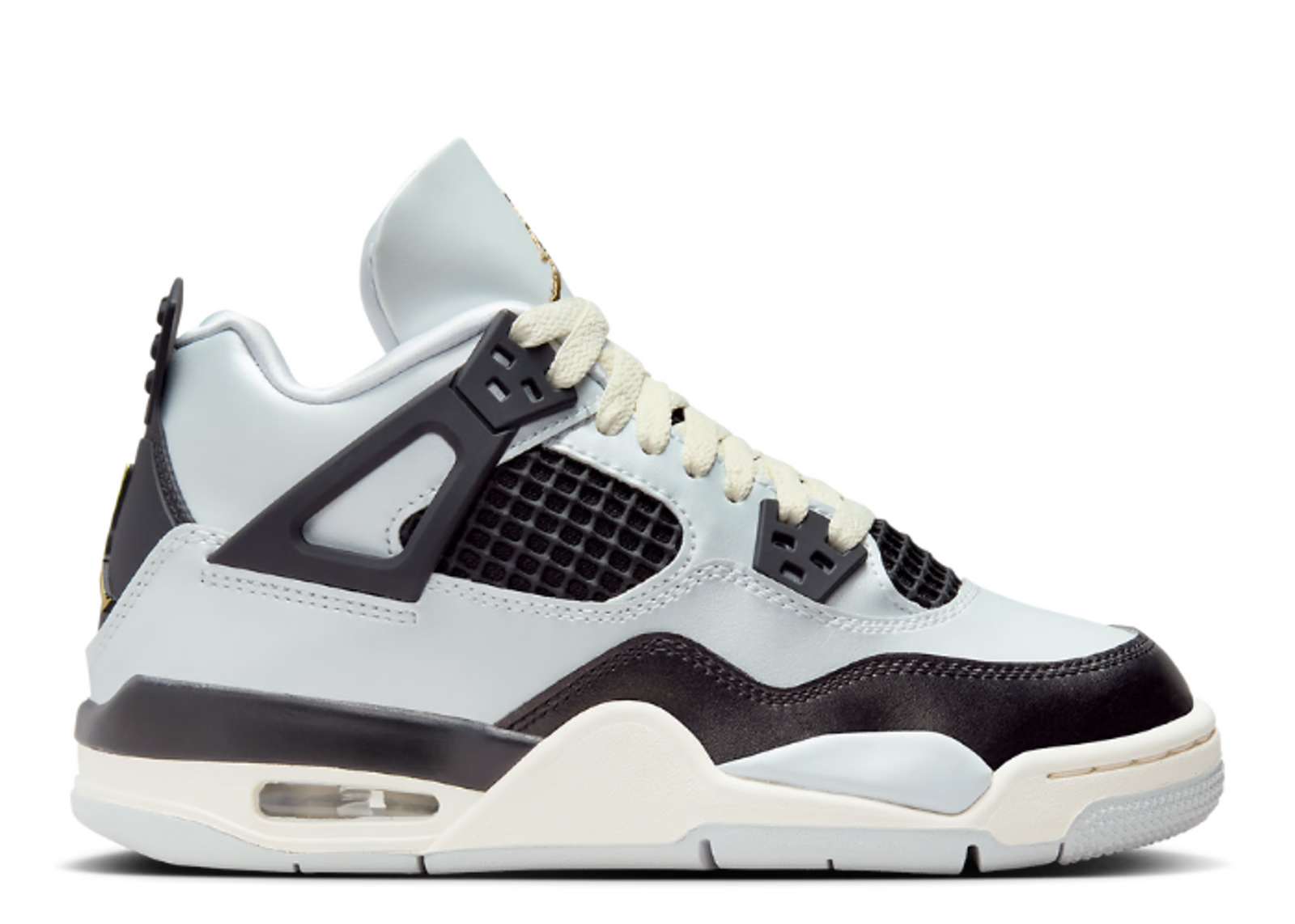 Air Jordan 4 Retro (GS) Pure Platinum/Metallic Gold