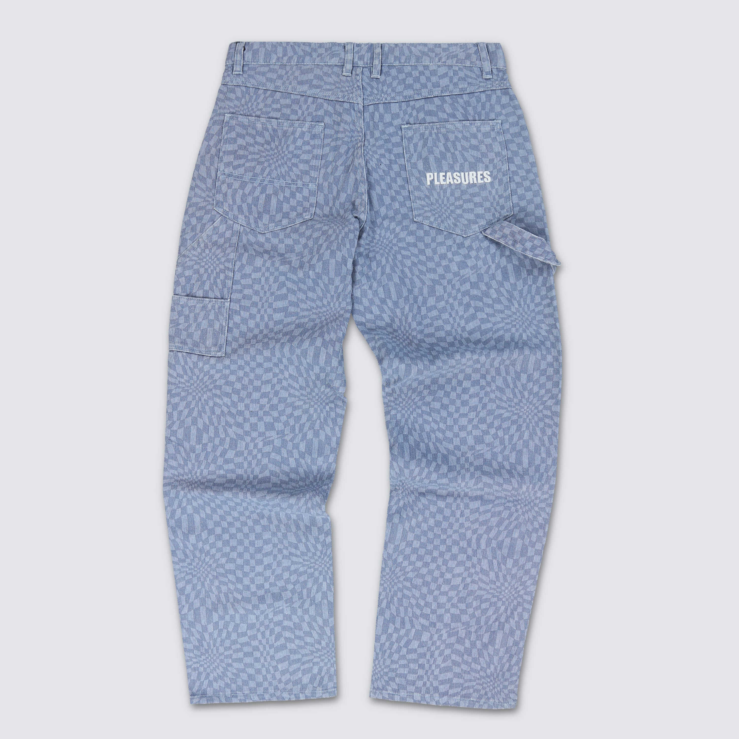 Washy Double Knee Work Pant Blue