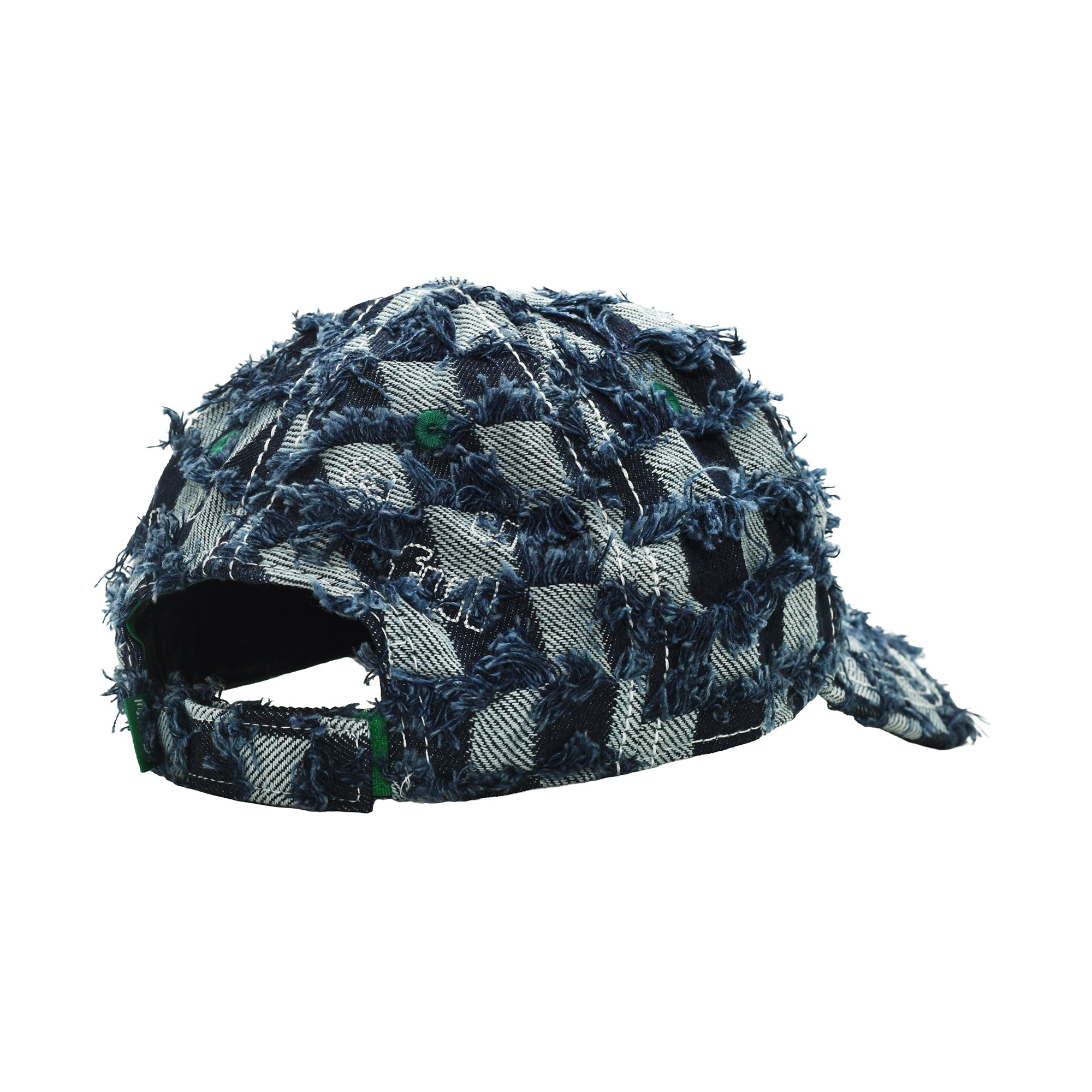 Vapor 6-Panel Cap Navy Checker Denim