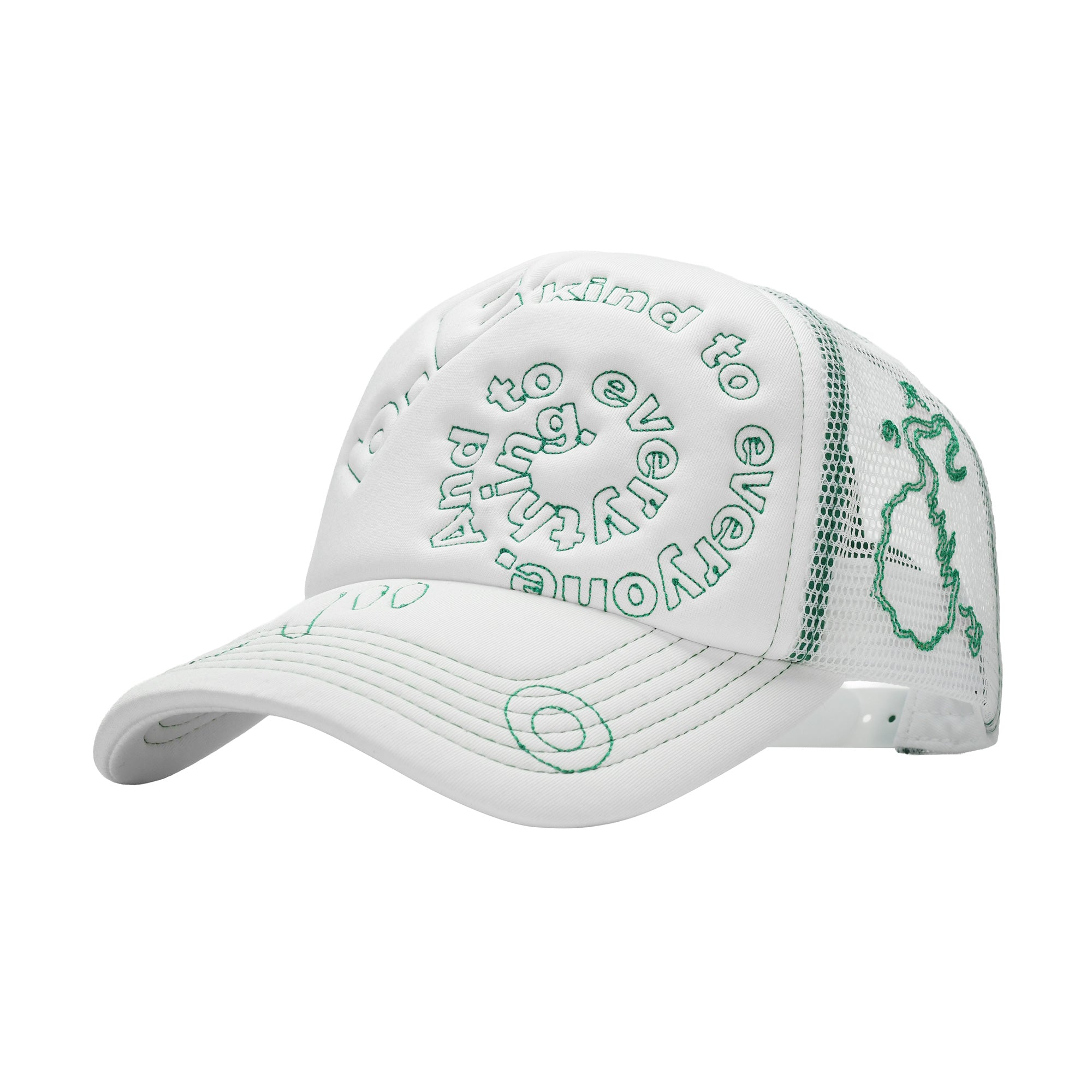 b.i Foam Trucker Hat White/Green