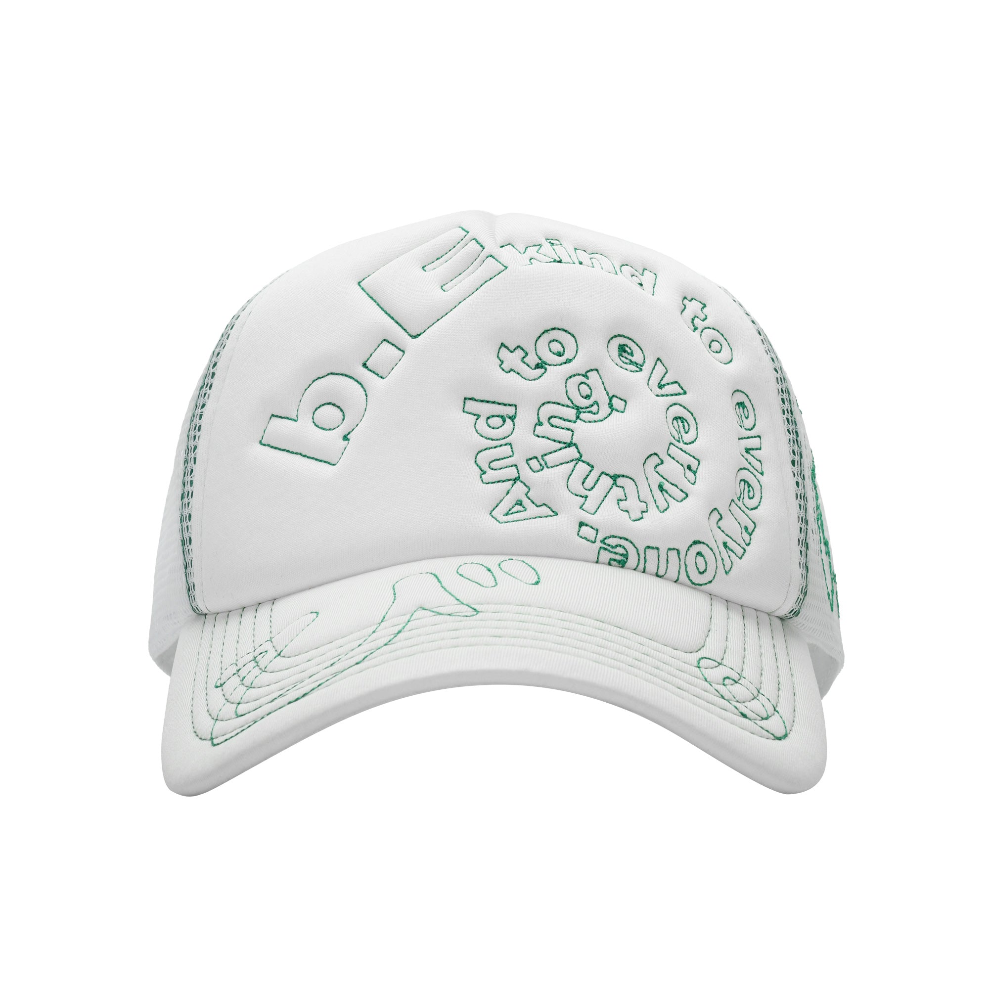 b.i Foam Trucker Hat White/Green