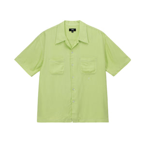 Contrast Pick Stitched Shirt Lime