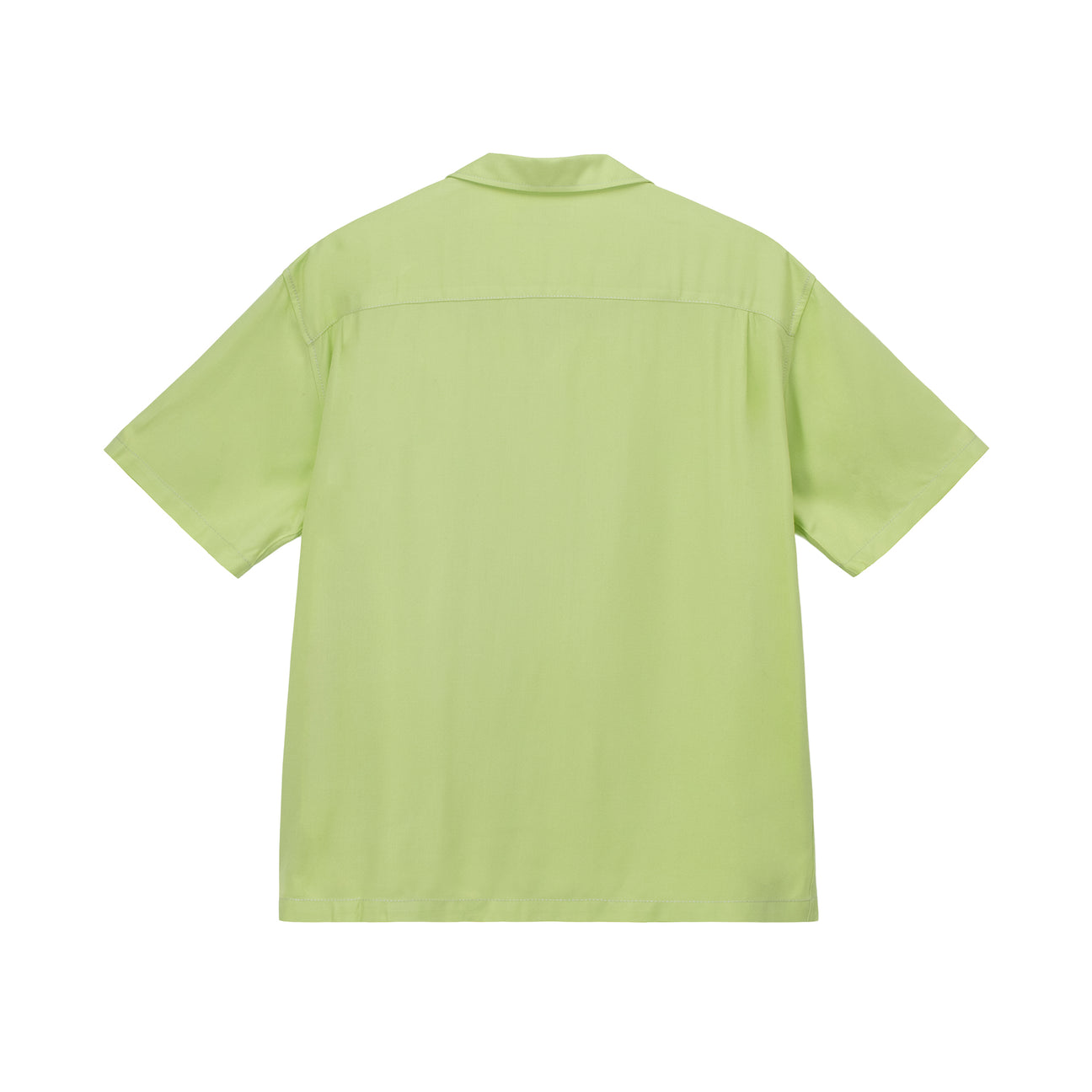Contrast Pick Stitched Shirt Lime