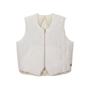 Reversible Quilted Vest Cream