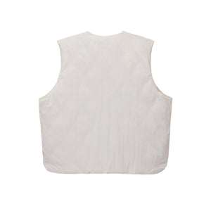 Reversible Quilted Vest Cream
