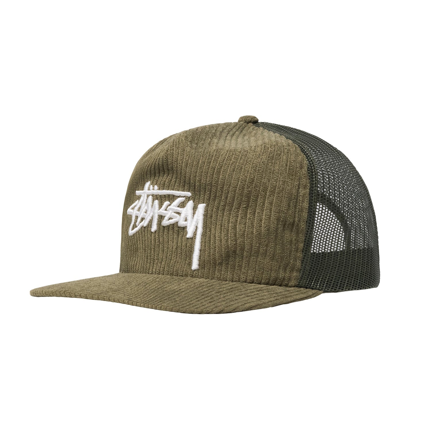 Corduroy Trucker Cap Green
