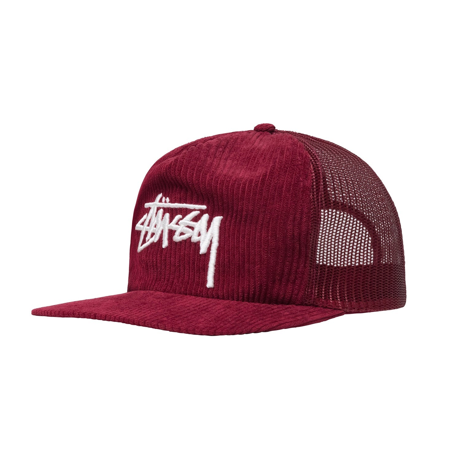 Corduroy Trucker Cap Red